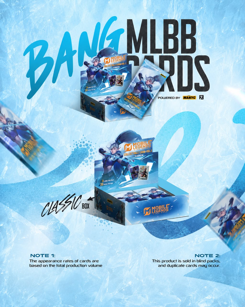 MANYC Mobile Legends Official Collector Cards – Classic Box (20 Packs)