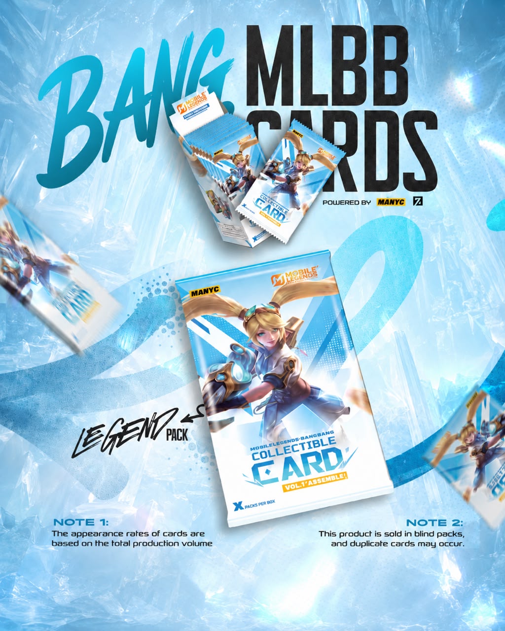 MANYC Mobile Legends Official Collector Cards – Legendary Pack