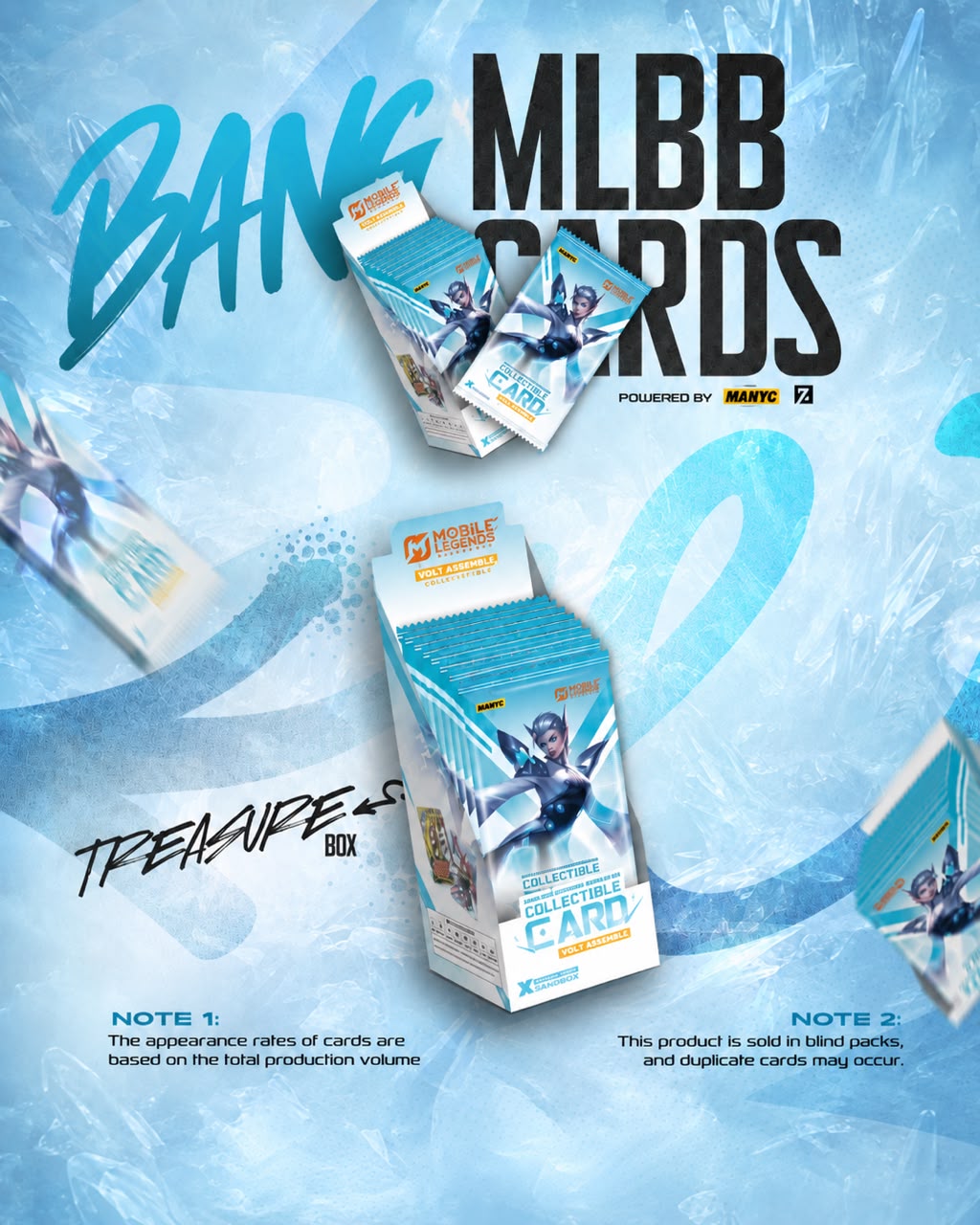 MANYC Mobile Legends Official Collector Cards – Treasure Box (10 Packs)